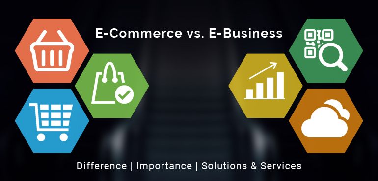 ECommerce and EBusiness- Difference Importance Solutions & Services